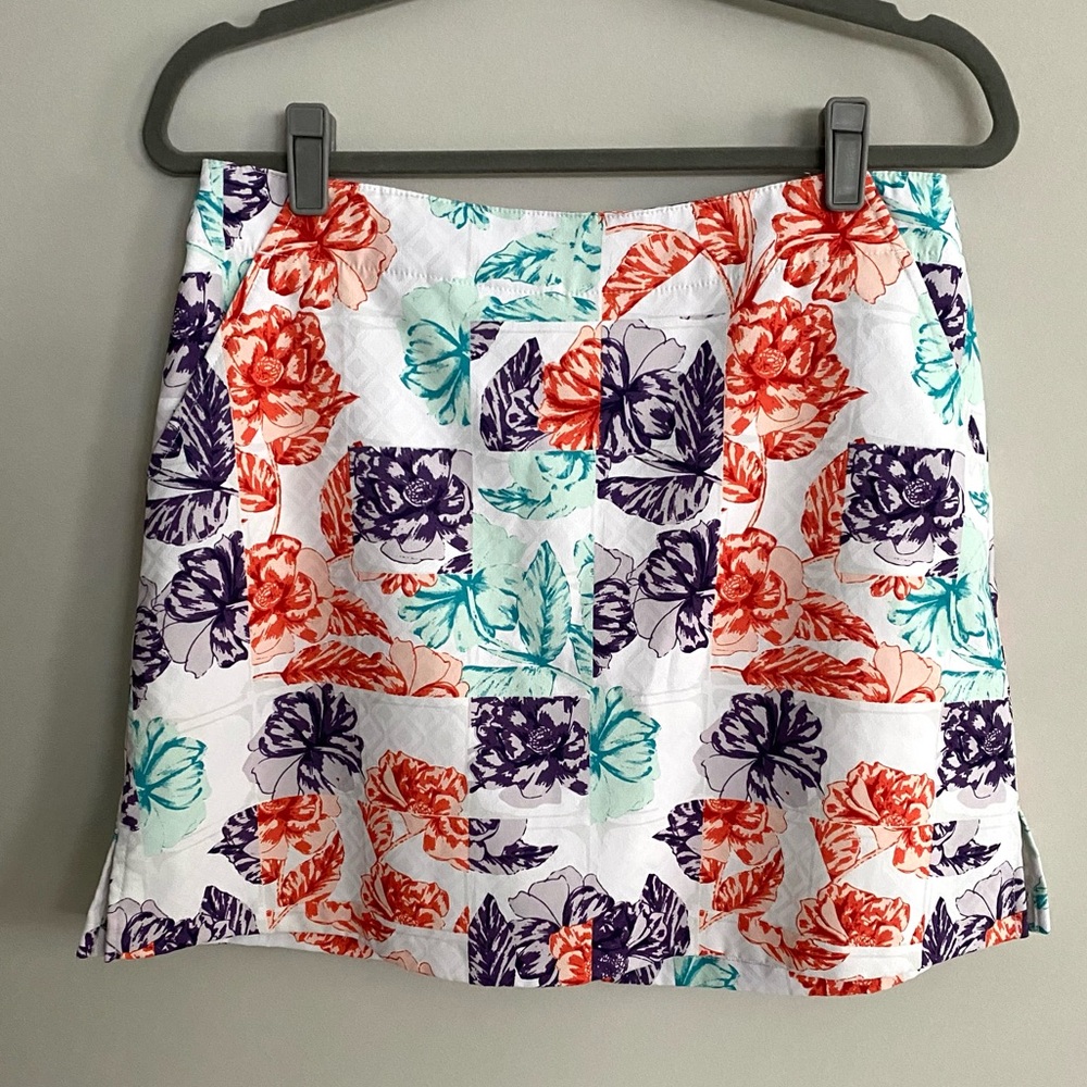 Lady Hagen Floral Golf Skort MIni Skirt Size 6